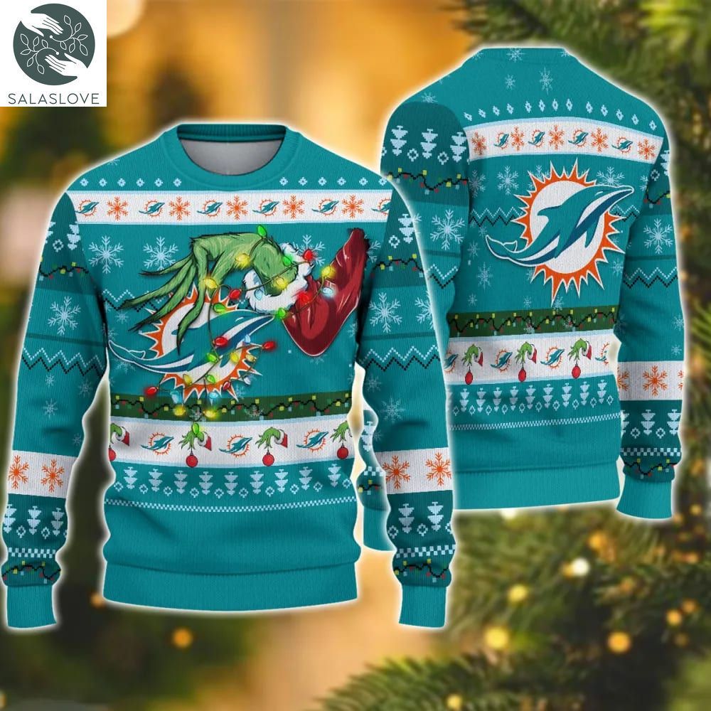 nfl miami dolphins grinch christmas ugly sweater 1 fji3qh