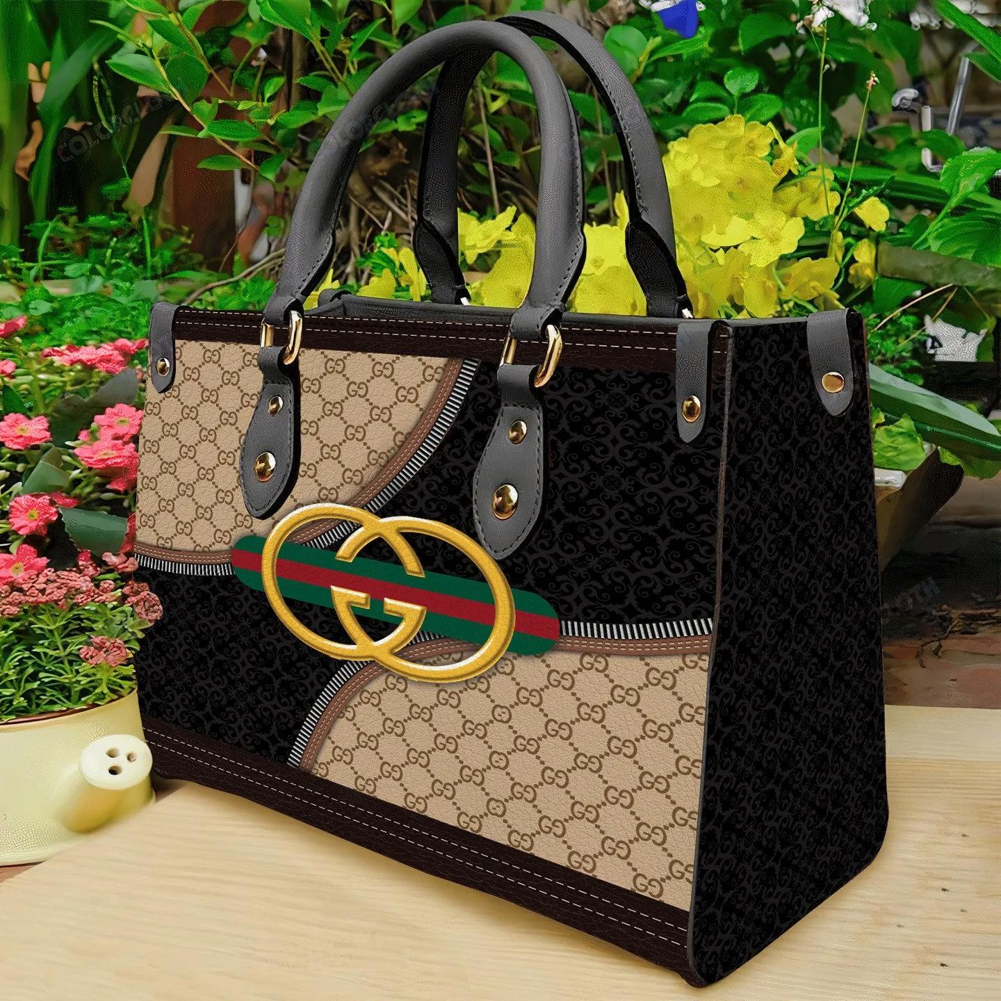 gucci yellow logo beige black luxury brand women small handbag outfit for beauty 20231203103828216