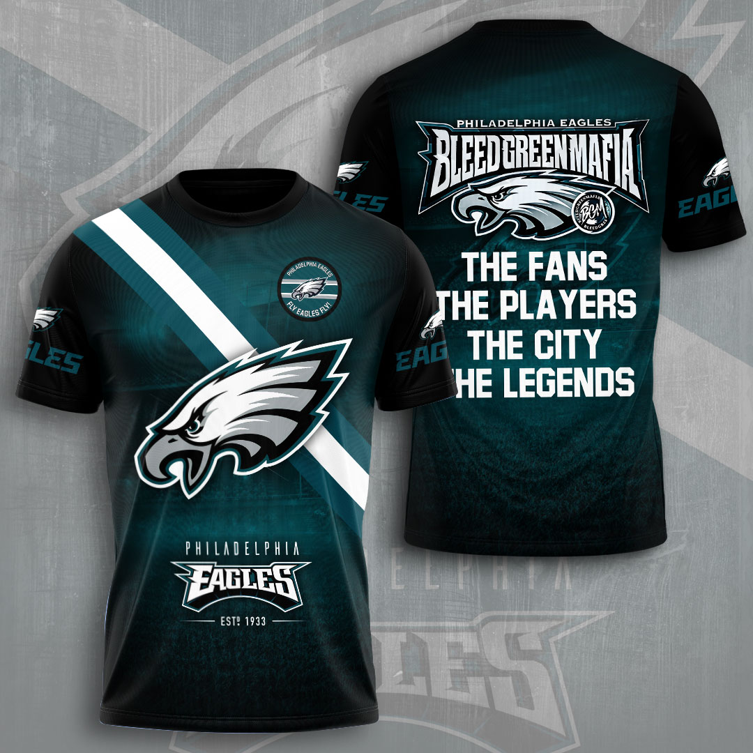 Philadelphia Eagles 3D Apparel VANDH4229 Hanh T shirt