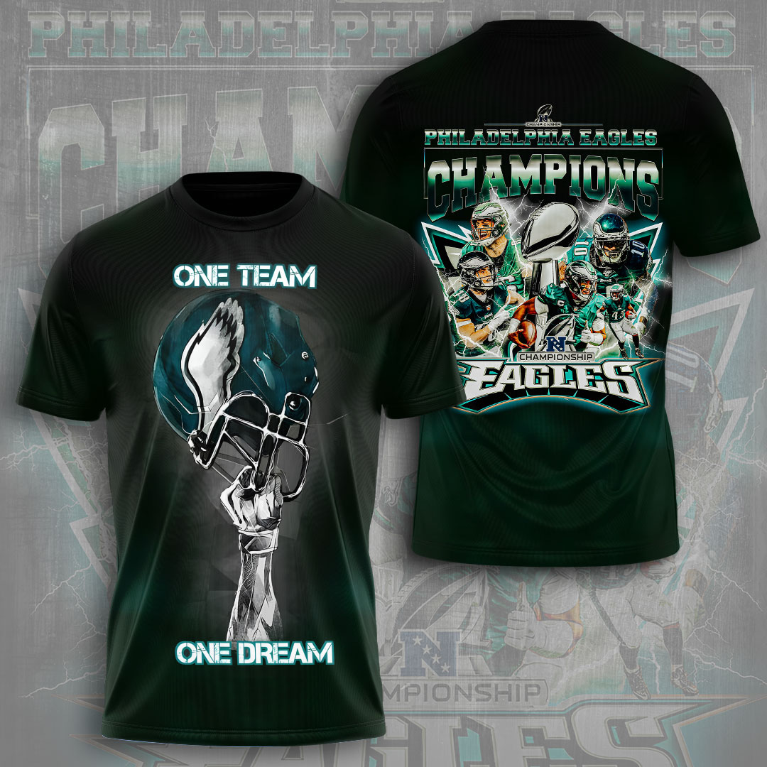Philadelphia Eagles 3D Apparel VANDH4230 Hanh T shirt
