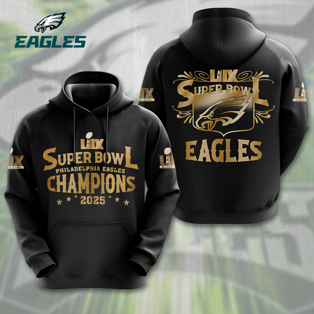 Philadelphia Eagles 3D Apparel VANDH4251 Hanh Hoodie