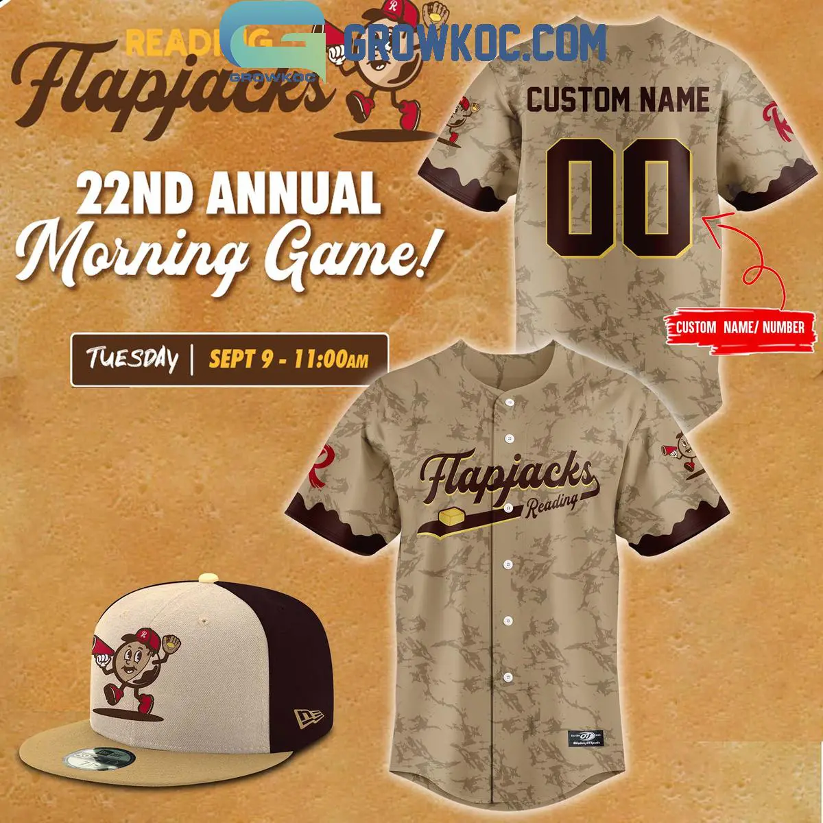 Reading Fightin Phils 22nd Annual Morning Game Personalized Baseball Jersey 1 RBdrF