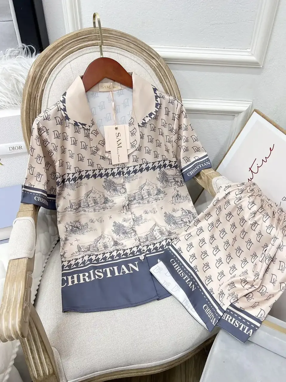 Signature2BDIOR2BShort2BPajama2BSet2BVAS300514 23 11zon Nut4W