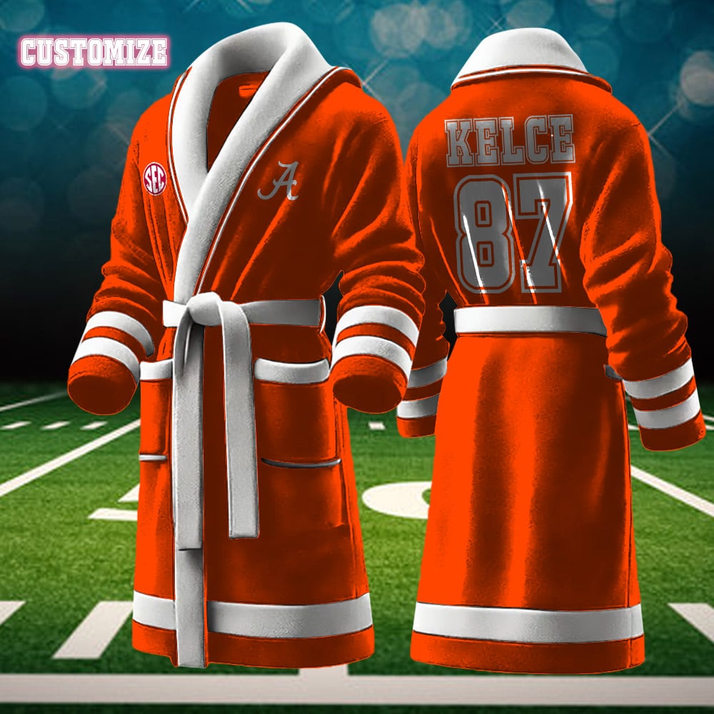 alabama crimson tide ncaa personalized fleece bathrobe jjf5u