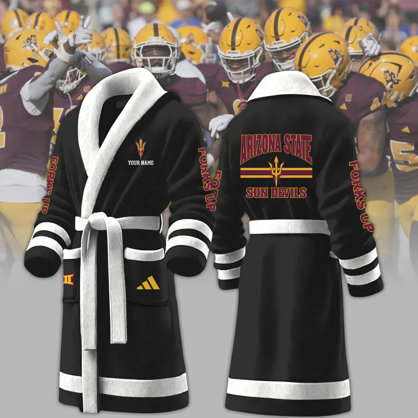 arizona cardinals nfl personalized fleece bathrobe euhlz