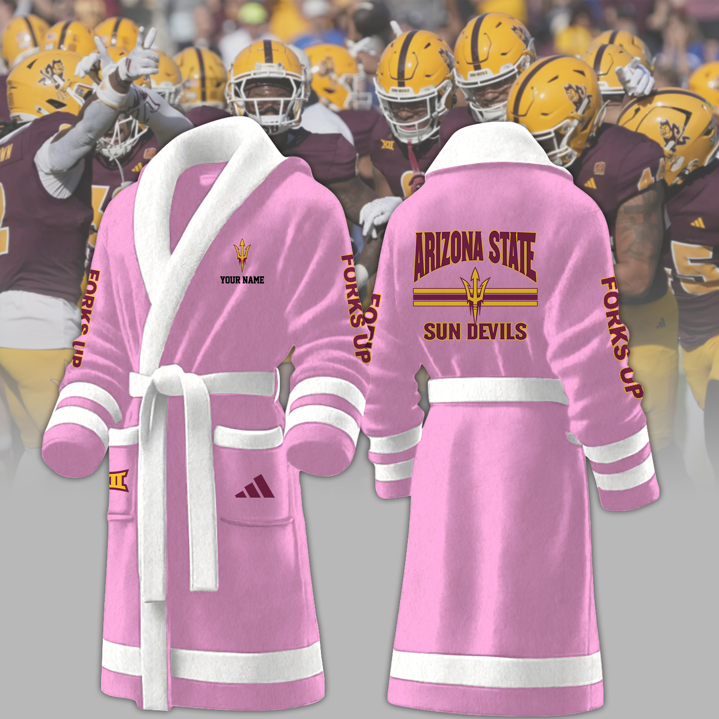 arizona cardinals nfl personalized fleece bathrobe o0msm