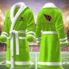 arizona cardinals nfl personalized fleece bathrobe o5sht