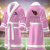 arizona cardinals nfl personalized fleece bathrobe pys7v