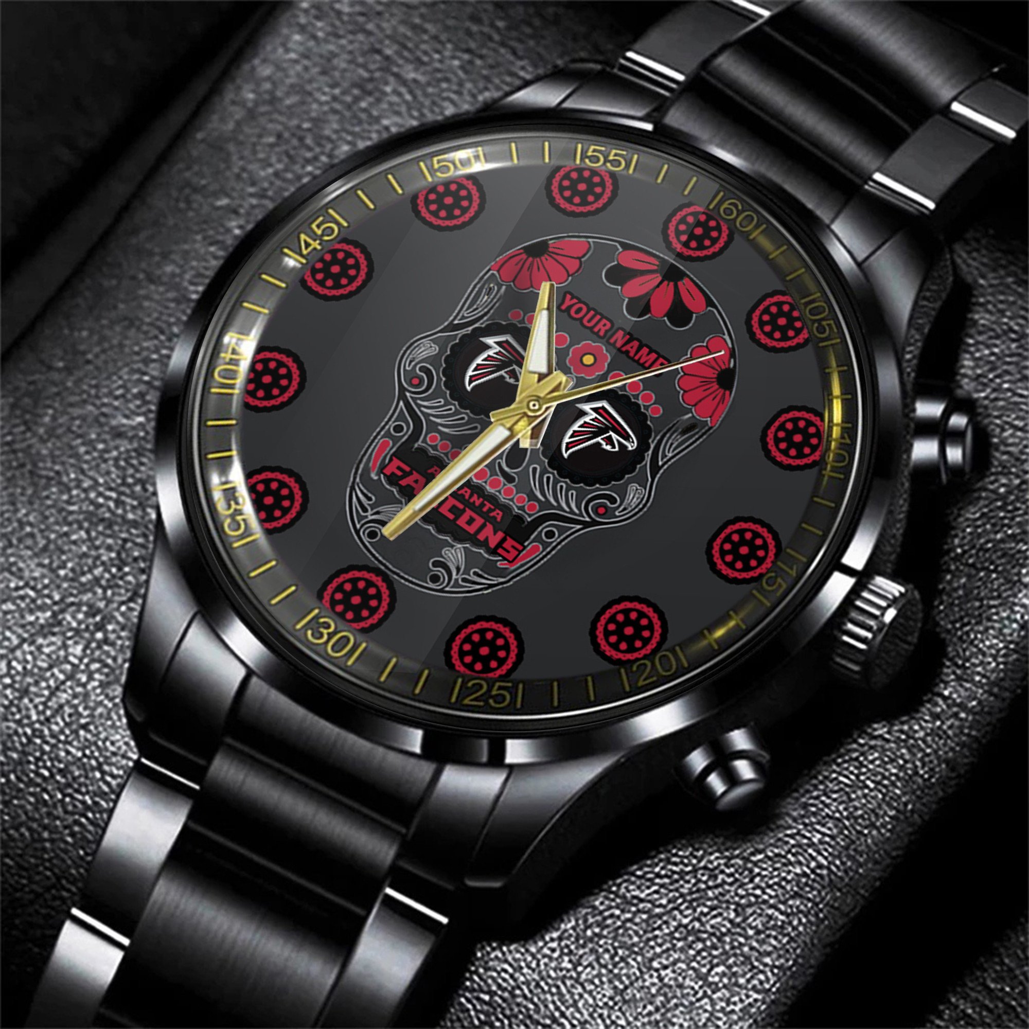 atlanta falcons nfl men hand watch personalized gift for fans flg9f