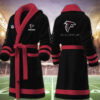 atlanta falcons nfl personalized fleece bathrobe mnlnz