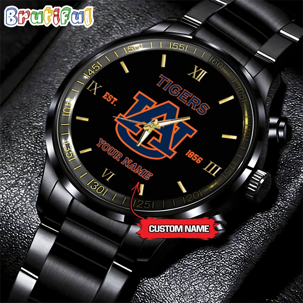 auburn tigers ncaa personalized black fashion watch football watch for fans mzfub