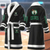 boston celtics nba personalized fleece bathrobe zrpxd