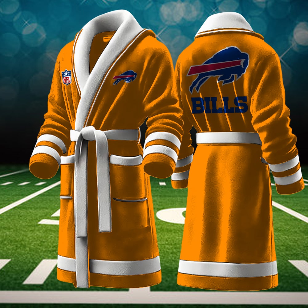 buffalo bills nfl personalized fleece bathrobe qtwpx