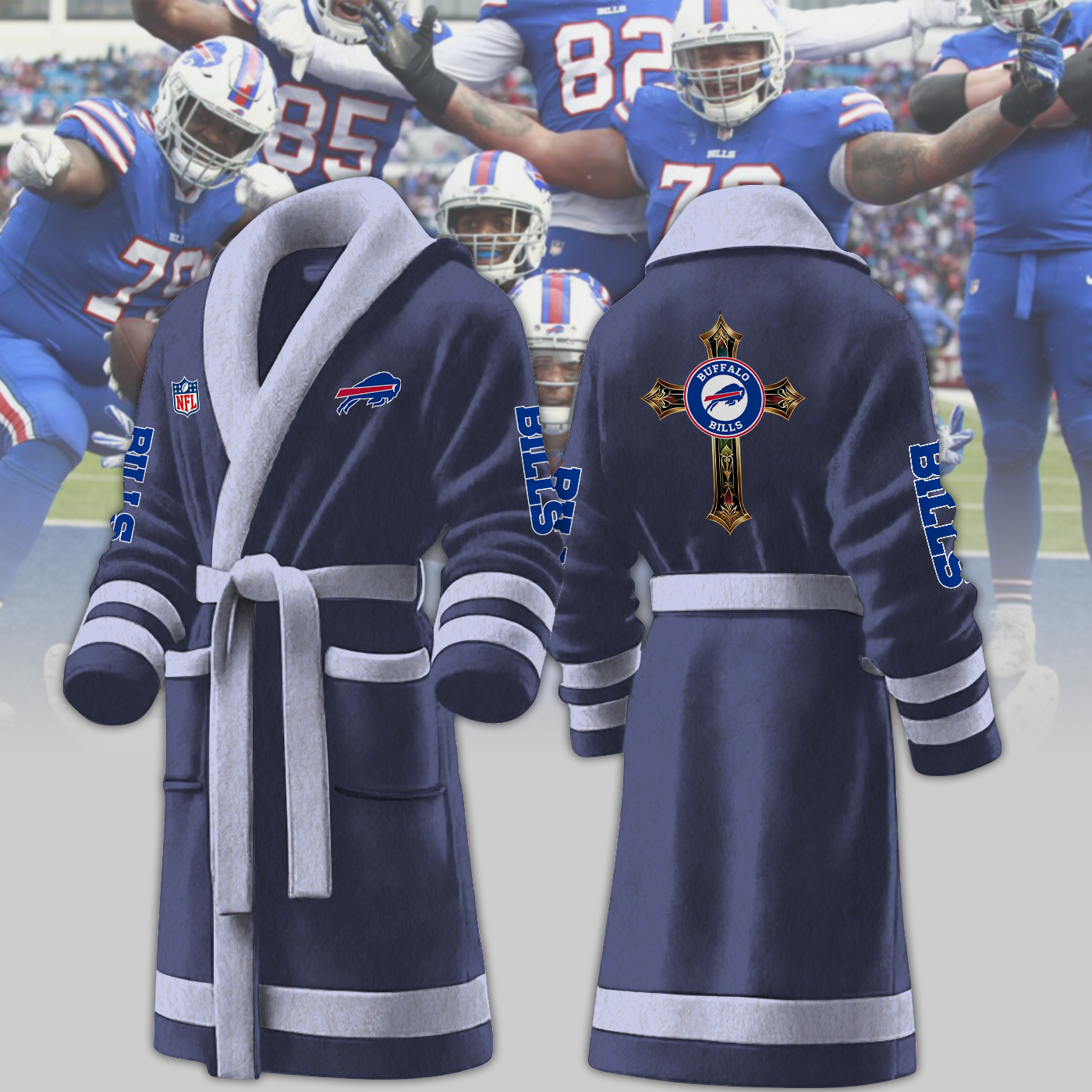buffalo bills nfl personalized fleece bathrobe xfgpj