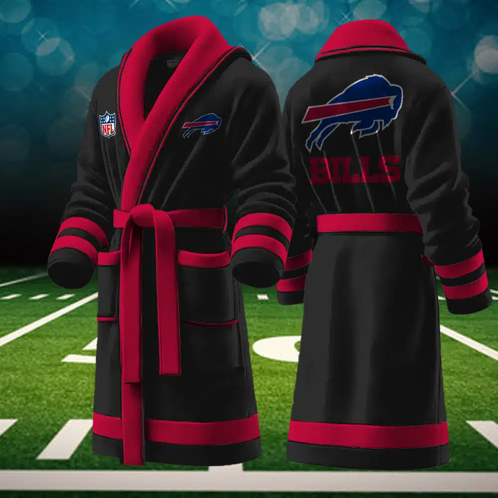 buffalo bills nfl personalized fleece bathrobe yjcn0