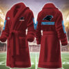 carolina panthers nfl personalized fleece bathrobe hdzil