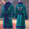 charlotte hornets nba personalized fleece bathrobe xugsp
