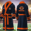 chicago bears nfl personalized fleece bathrobe f4ulu