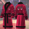 chicago bulls nba personalized fleece bathrobe zmhbu
