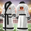 cincinnati bengals nfl personalized fleece bathrobe 2nqkj