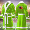 cincinnati bengals nfl personalized fleece bathrobe l6d64