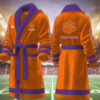 clemson tigers ncaa personalized fleece bathrobe cipmg