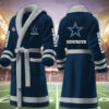 dallas cowboys nfl personalized fleece bathrobe zvyqe