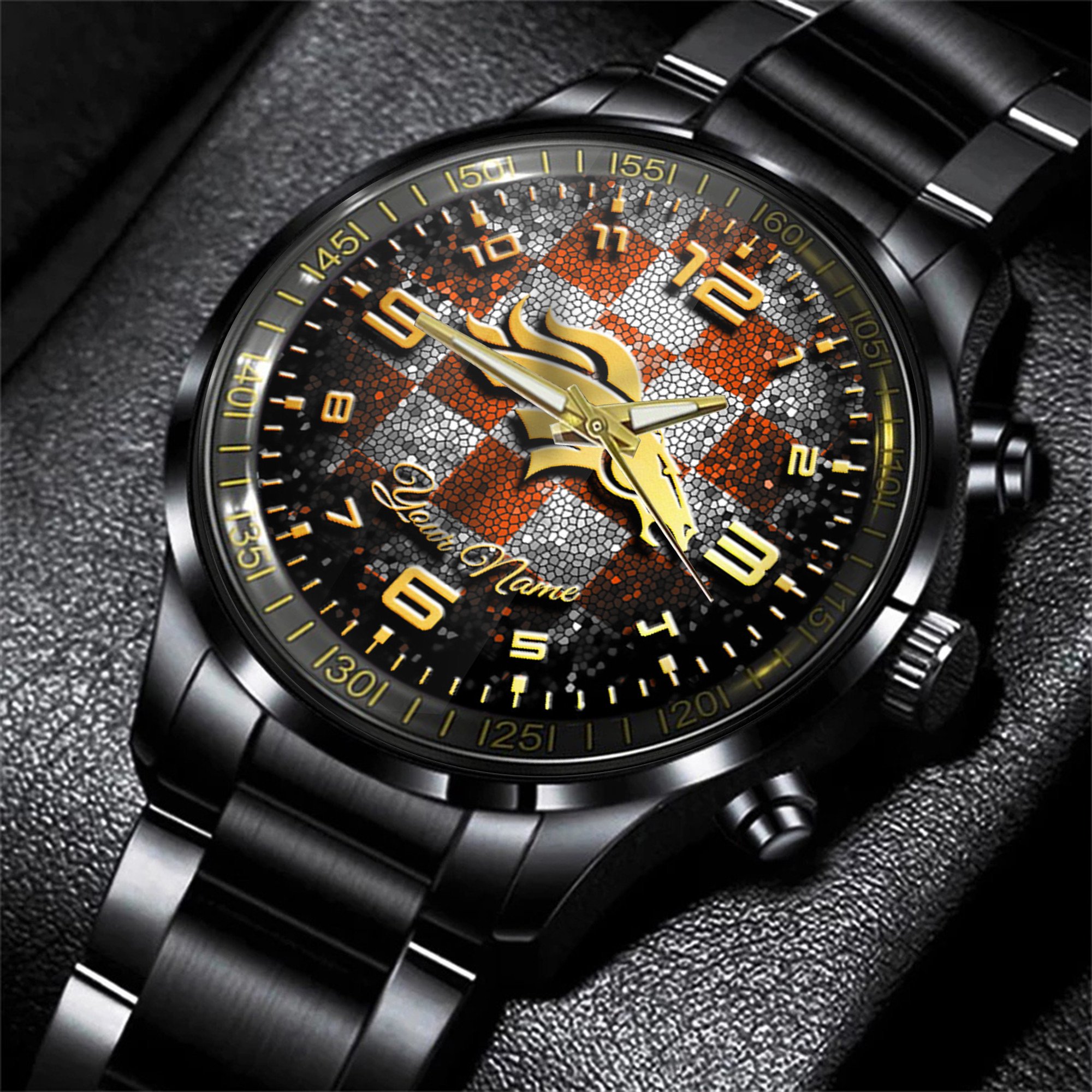 denver broncos nfl personalized 3d men hand watch gift for fans for father 3zwtg