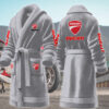 ducati motocycles personalized fleece bathrobe rji2x