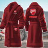ducati motocycles personalized fleece bathrobe wpbye