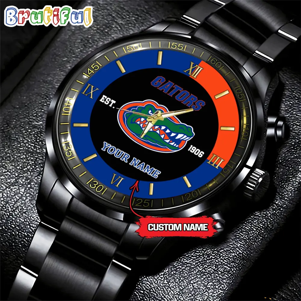 florida gators ncaa personalized black fashion watch football watch for fans 4ensx