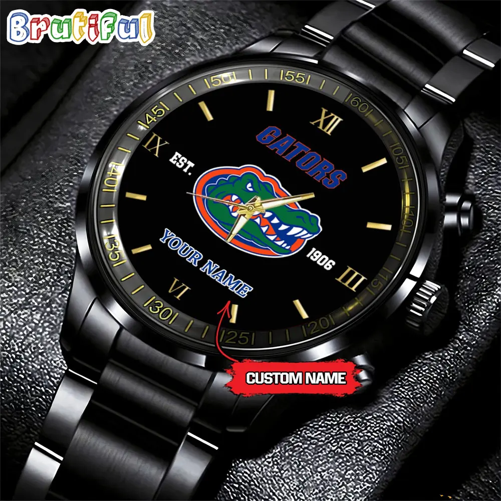 florida gators ncaa personalized black hand watch for fans 91eua