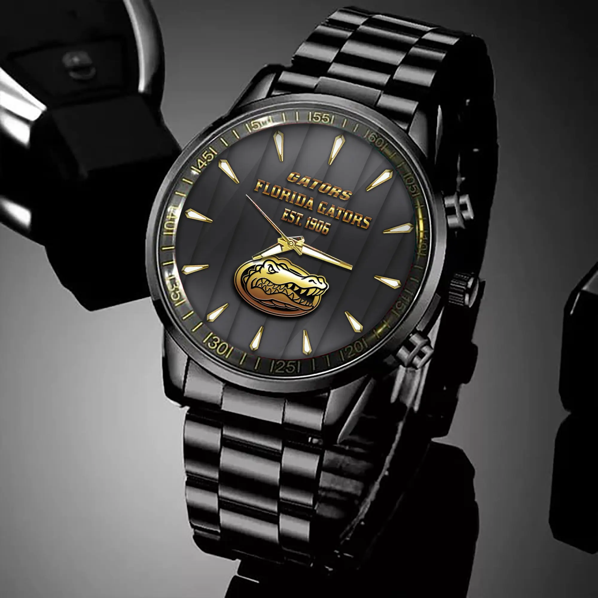 florida gators ncaa personalized style black hand watch for fans vkkyw