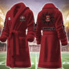 georgia bulldog ncaa personalized fleece bathrobe 2xncy