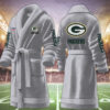 green bay packers nfl personalized fleece bathrobe o0rjx