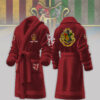 gryffindor house harry potter personalized fleece bathrobe 9noss