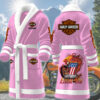 harley davidson motorcycles personalized fleece bathrobe cjhcl