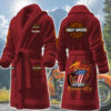 harley davidson motorcycles personalized fleece bathrobe kzobh