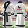 houston texans nfl personalized fleece bathrobe ktpcw
