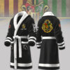 hufflepuff house harry potter personalized fleece bathrobe sgvae