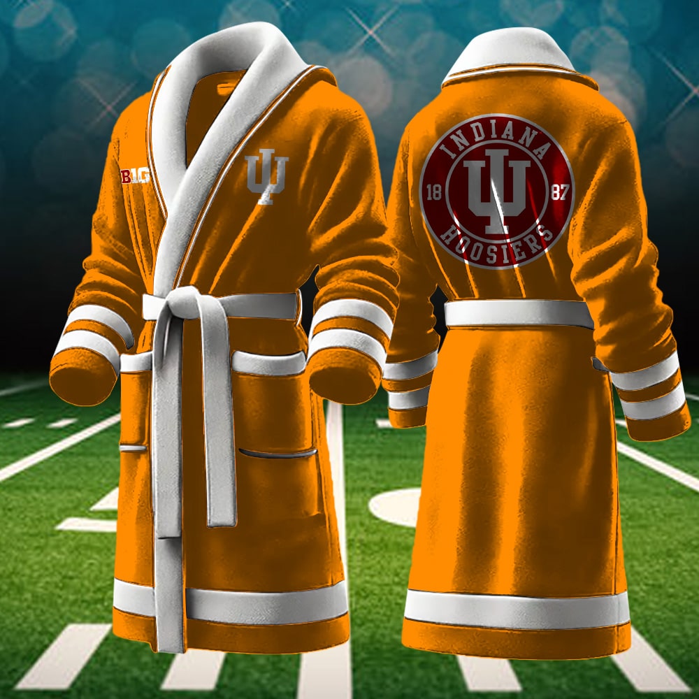 indiana hoosiers ncaa personalized fleece bathrobe 8bdtt