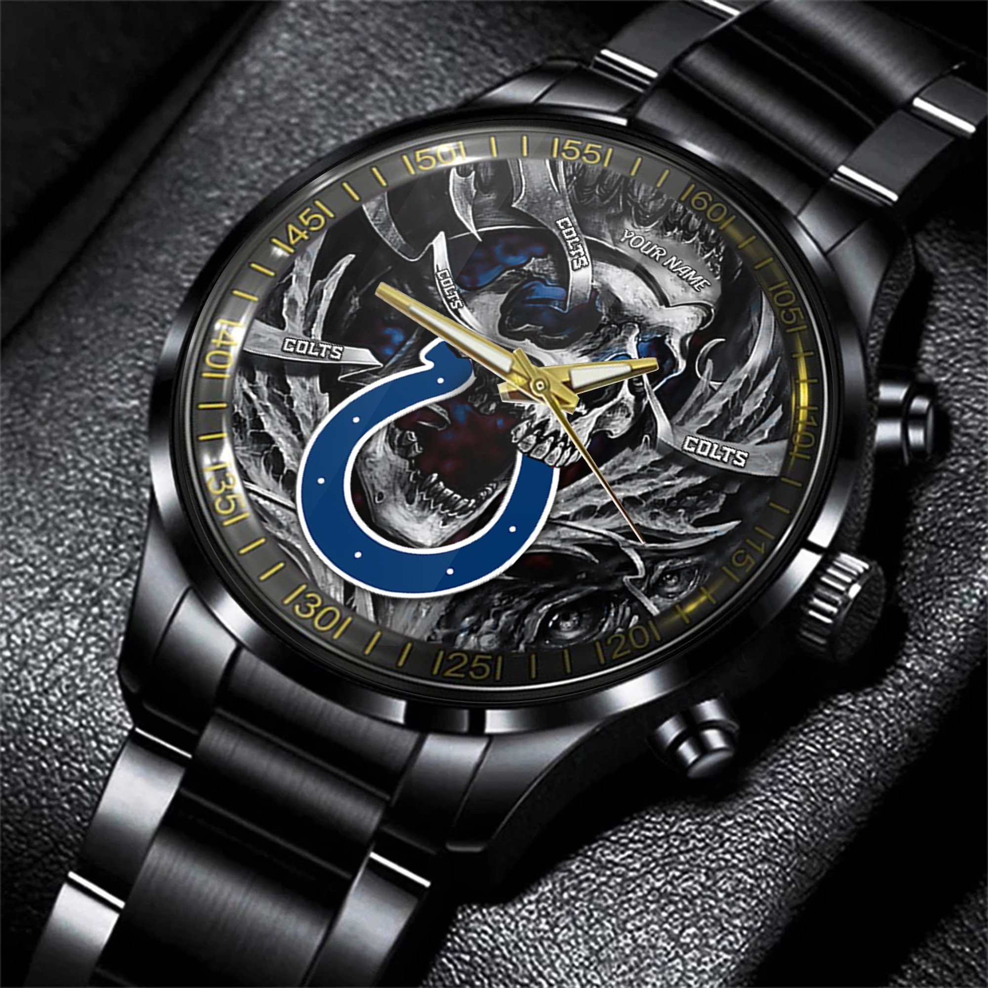 indianapolis colts nfl men hand watch personalized gift for fans pwzmc