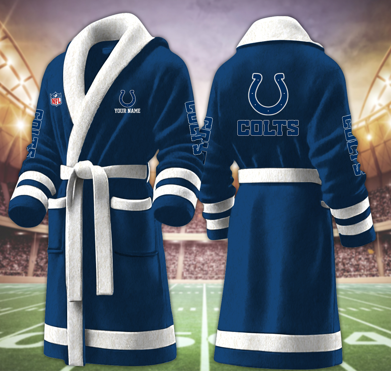 indianapolis colts nfl personalized fleece bathrobe rmry9