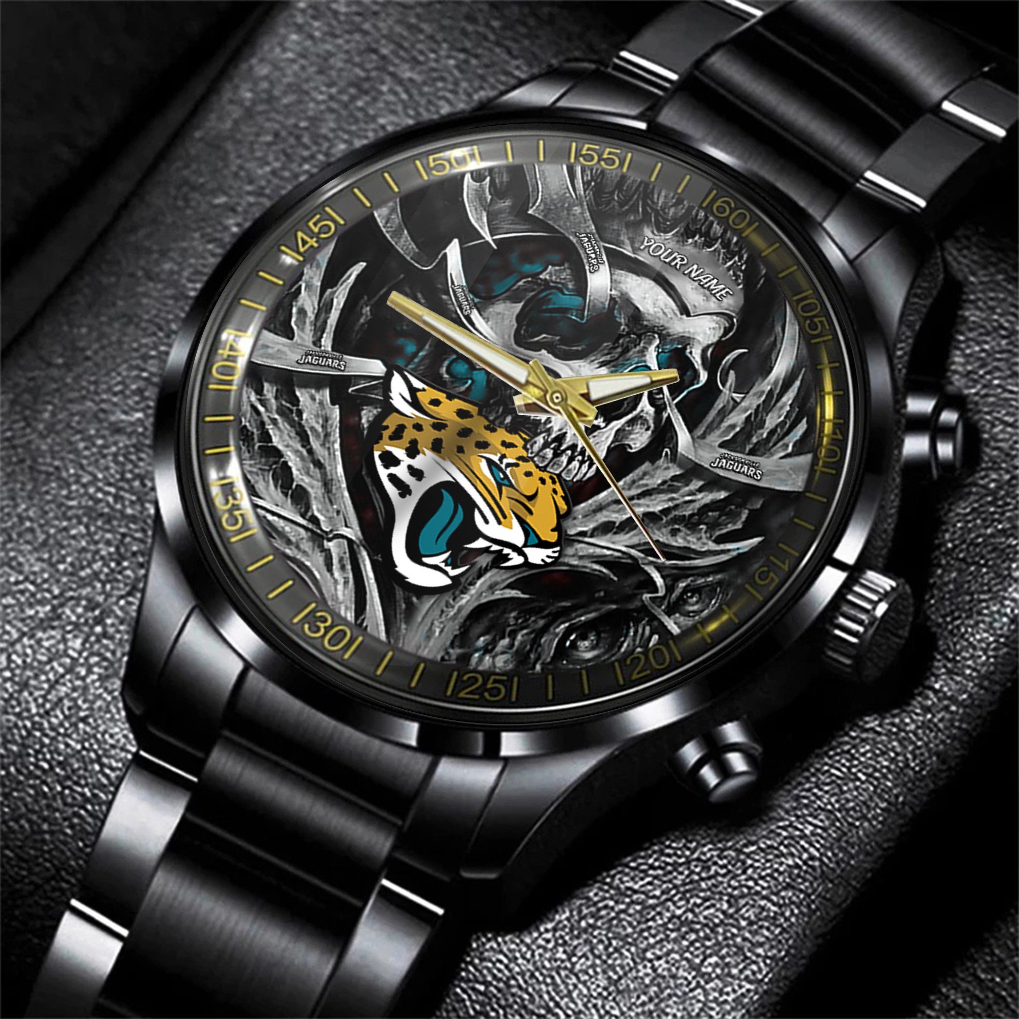 jacksonville jaguars nfl men hand watch personalized gift for fans ajeu7