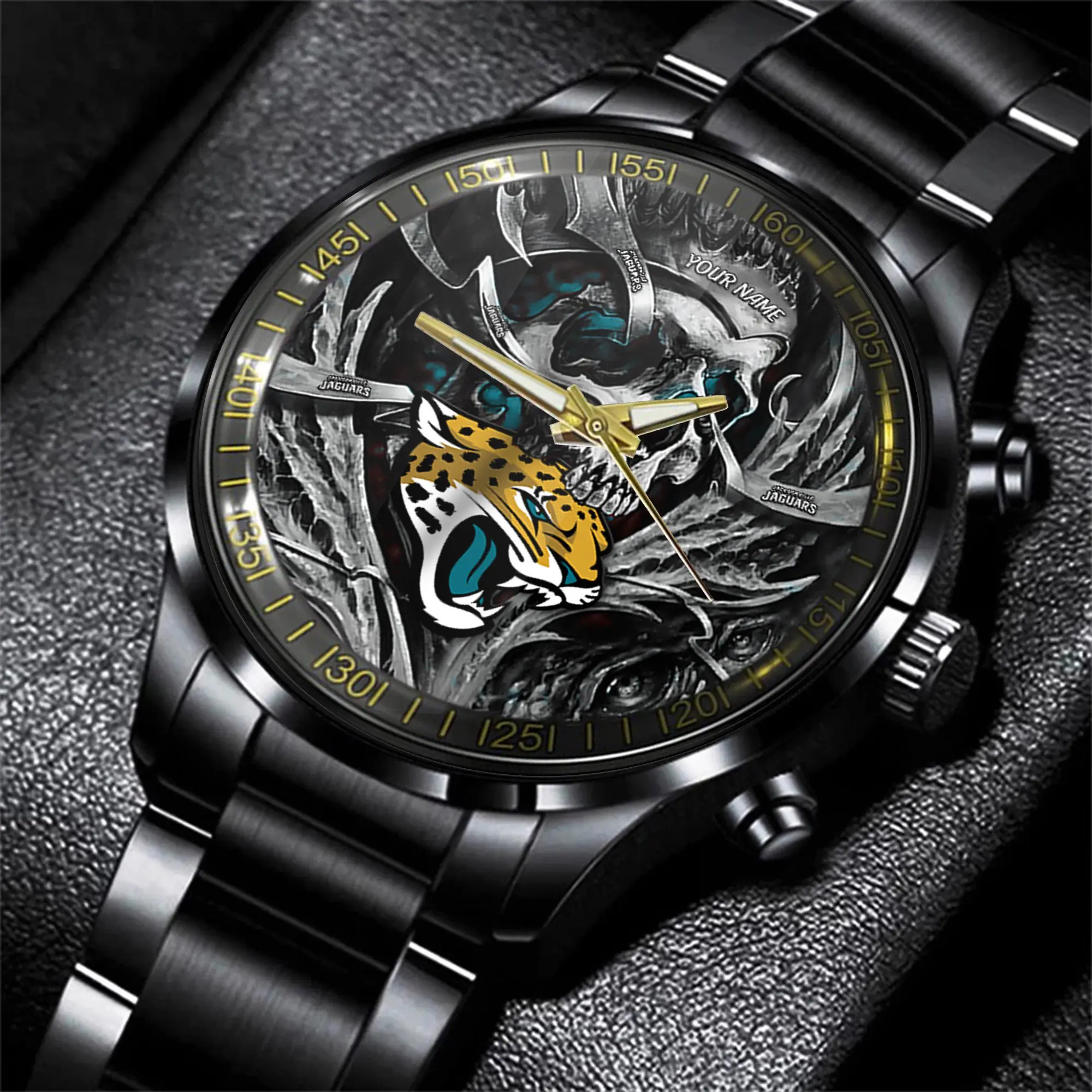 jacksonville jaguars nfl men hand watch personalized gift for fans ajeu7