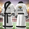 jacksonville jaguars nfl personalized fleece bathrobe yolqb