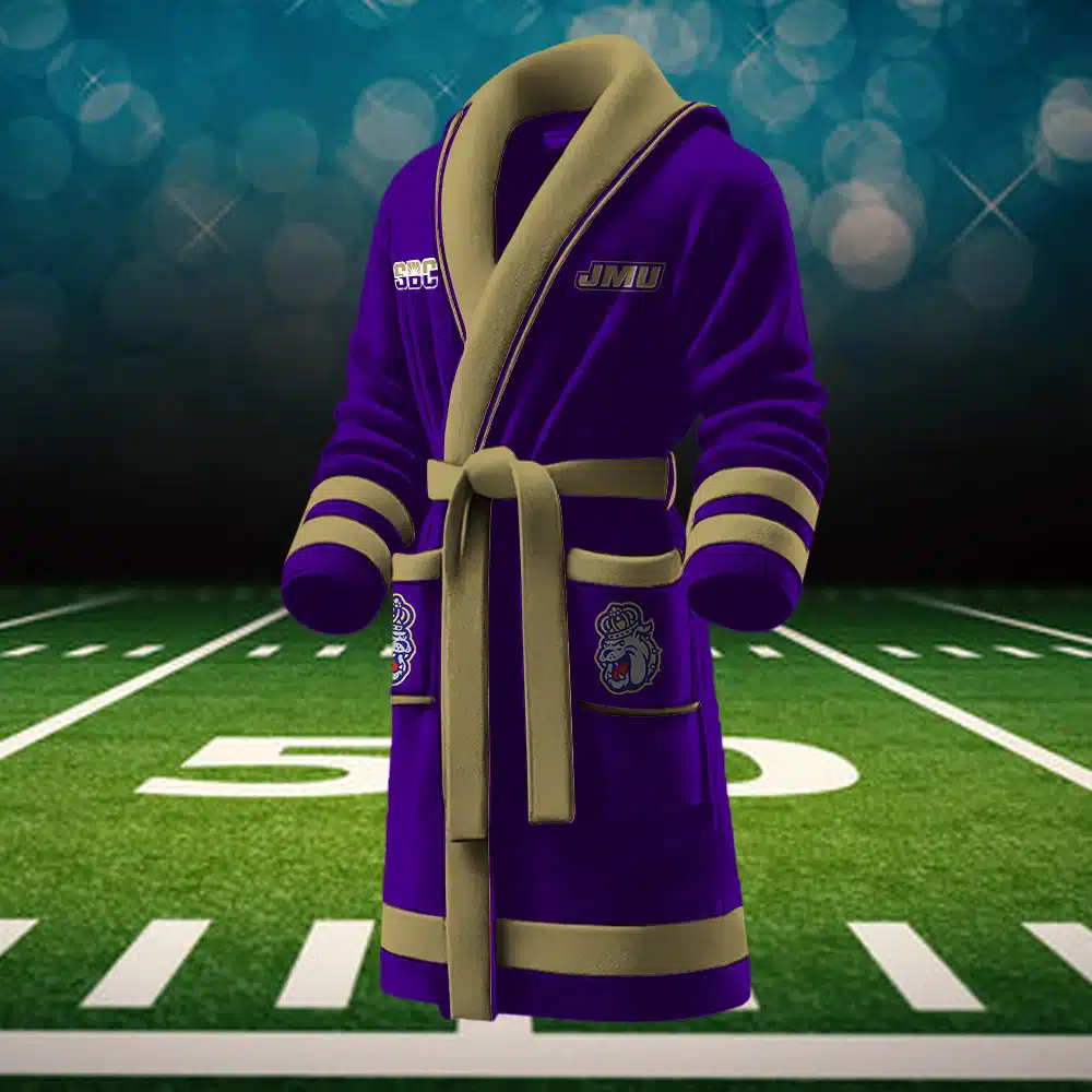 james madison dukes ncaa personalized fleece bathrobe c1qis