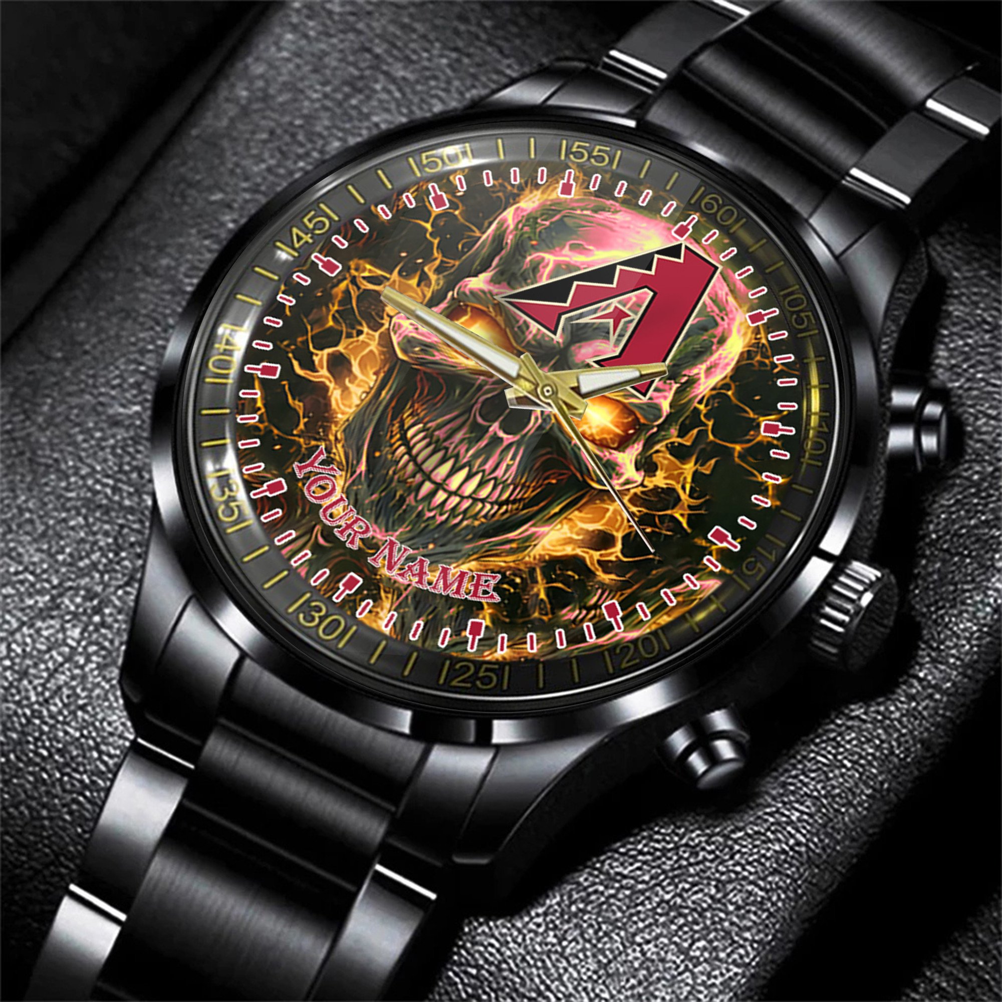 jwfancy arizona diamondbacks mlb men hand watch personalized gift for fans g9o6x