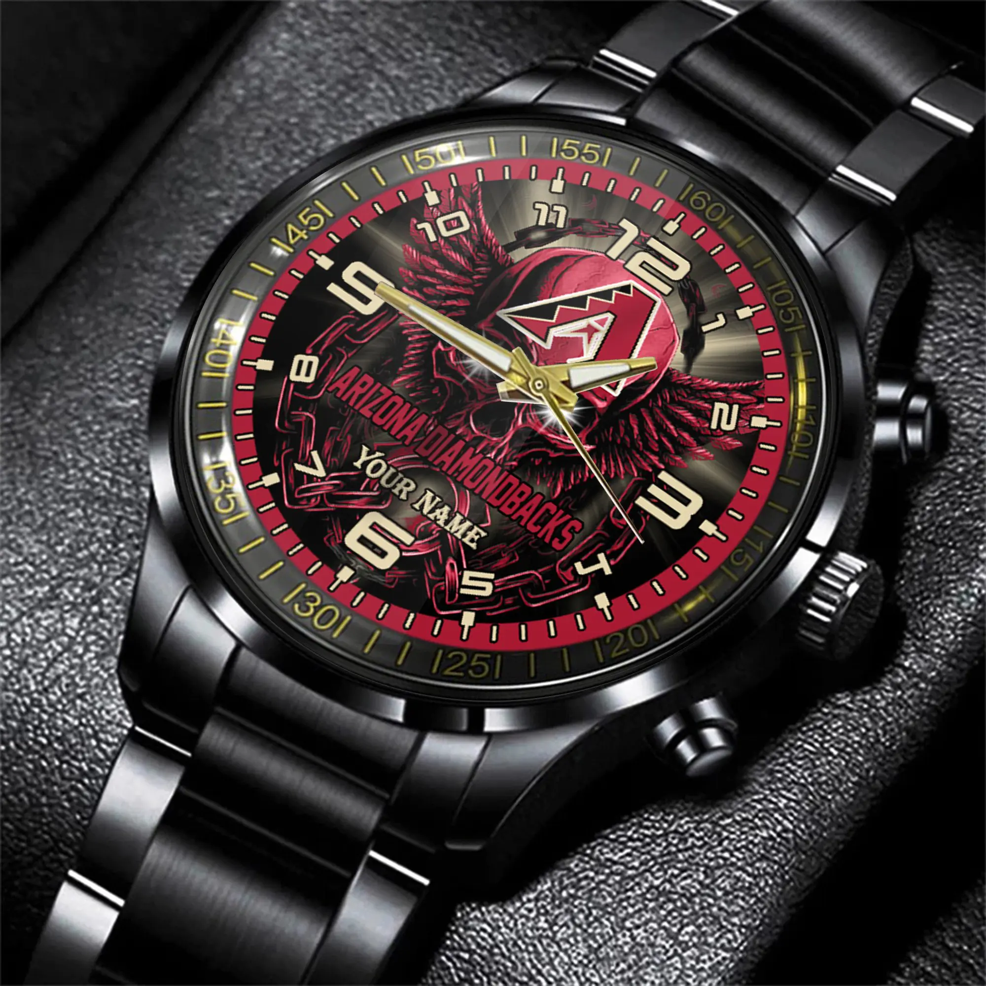 jwfancy arizona diamondbacks mlb men hand watch personalized gift for fans ydhn4
