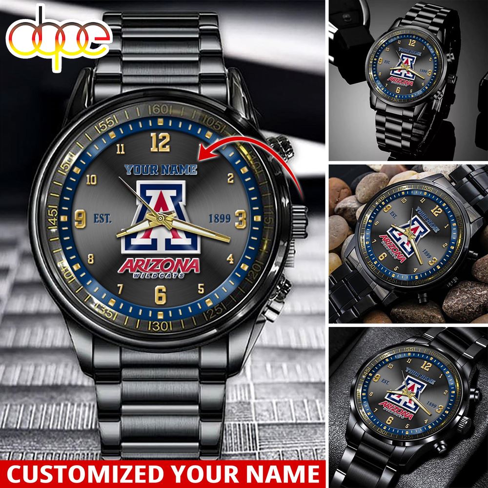 jwfancy arizona wildcats ncaa personalized sport watch gift for fans for this season 1sb7u